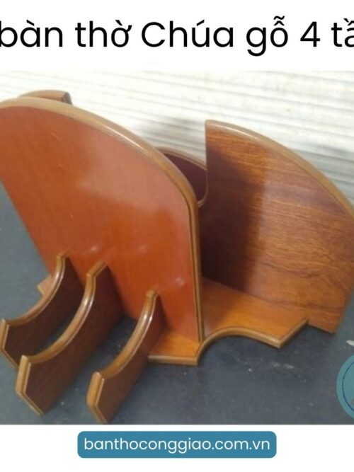 Kệ bàn thờ Chúa 4 tầng gỗ MDF giá rẻ
