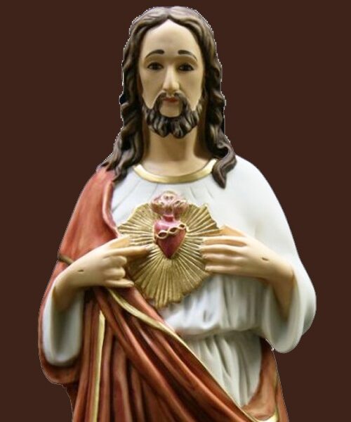 tượng trái tim chúa chất liệu composite