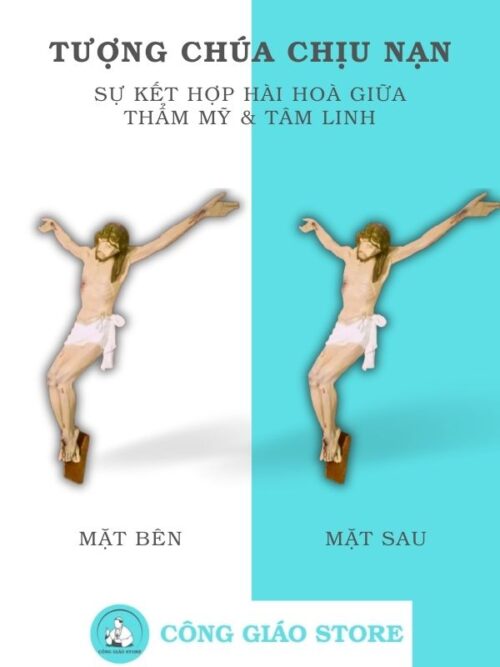 tượng chúa giêsu chịu nạn tccn03 là mẫu thiết kế hài hoà