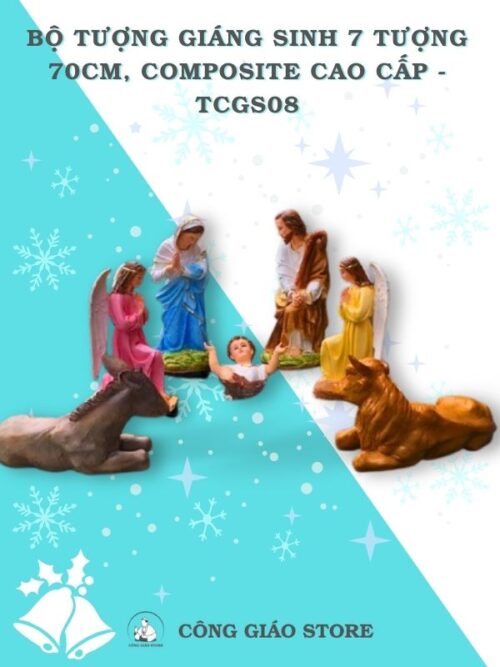 bộ tượng chúa trang trí giáng sinh tcgs08