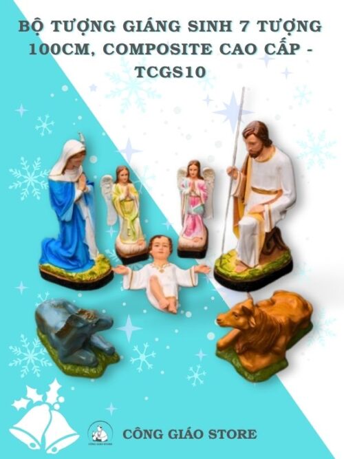 bộ tượng chúa trang trí giáng sinh tcgs10
