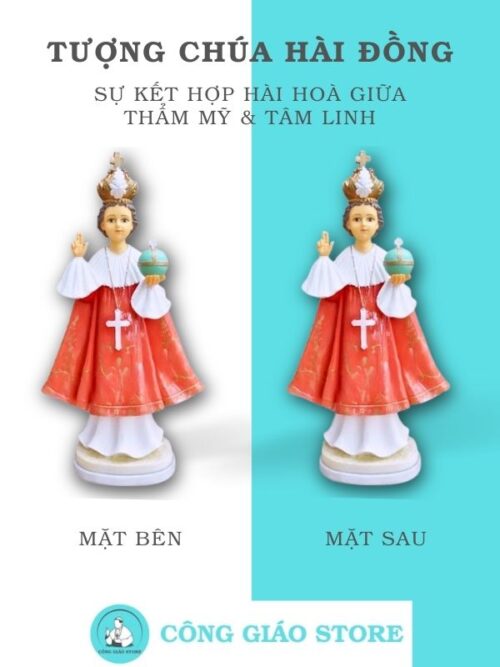 tượng chúa hài đồng tchd02 là mẫu thiết kế hài hoà