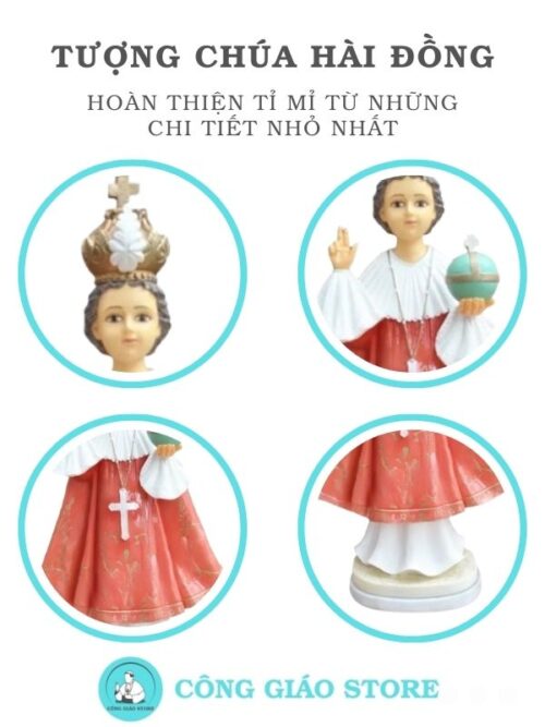 tượng chúa trẻ thơ tchd02 được hoàn thiện tỉ mỉ