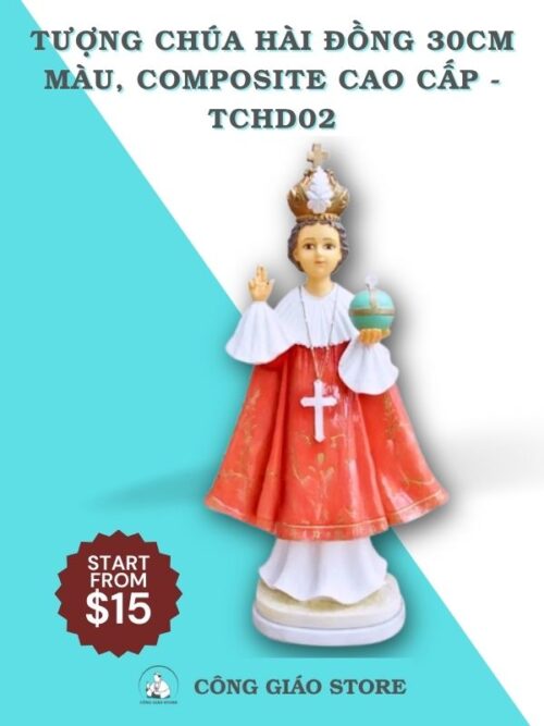 tượng chúa hài đồng 30cm tchd02