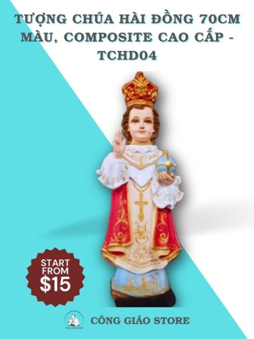 tượng chúa hài đồng 70cm tchd04