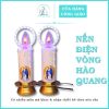 nến điện vòng led hào quang